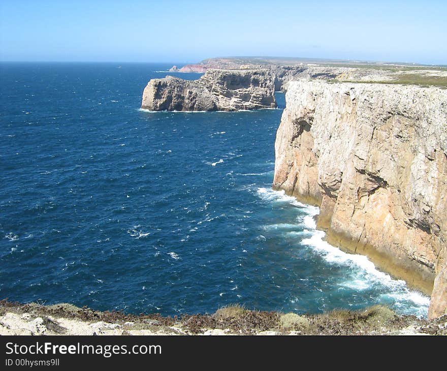 Mediterranean cliff seaside