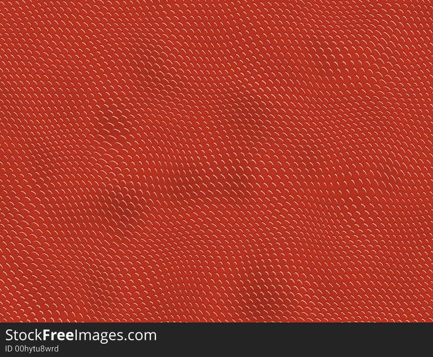 Red reptile skin