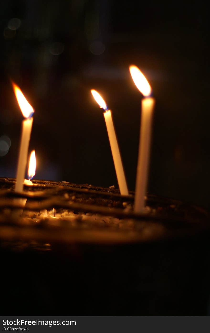 Candles in a church