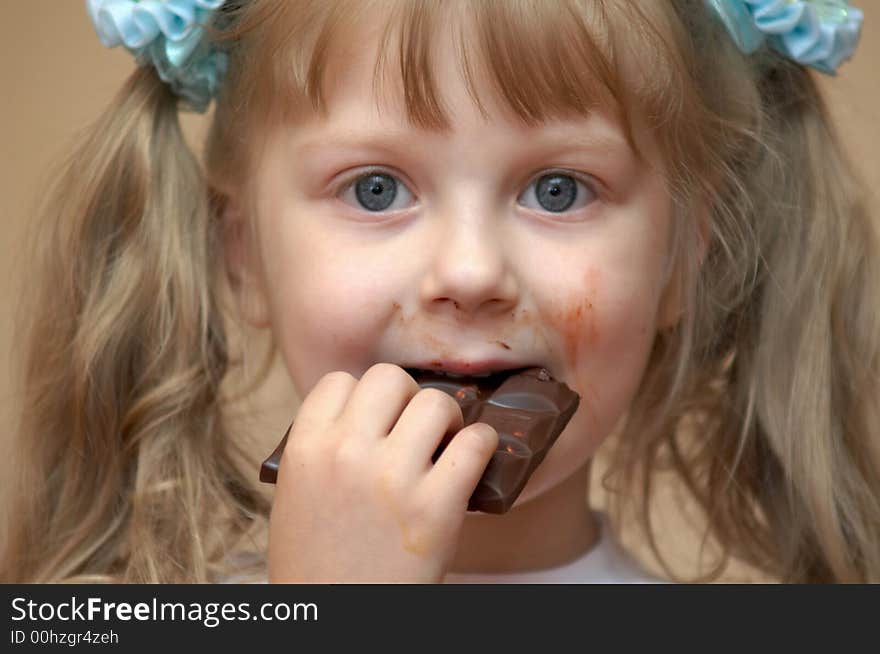 Girl eating