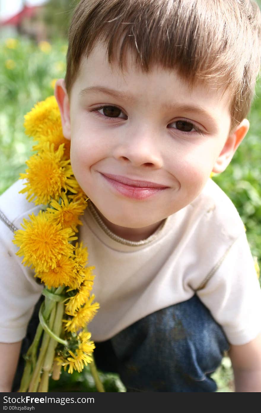 The happy boy