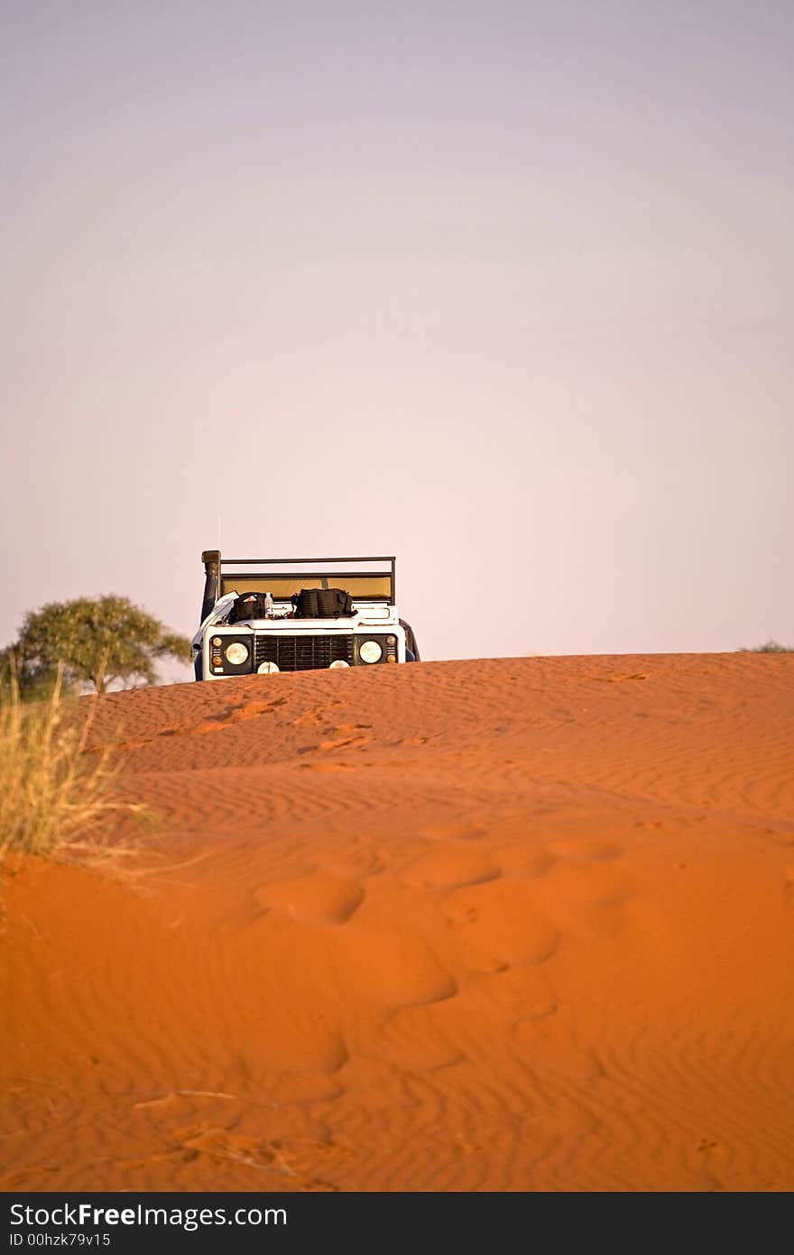 Sand dunes in Africa, desert