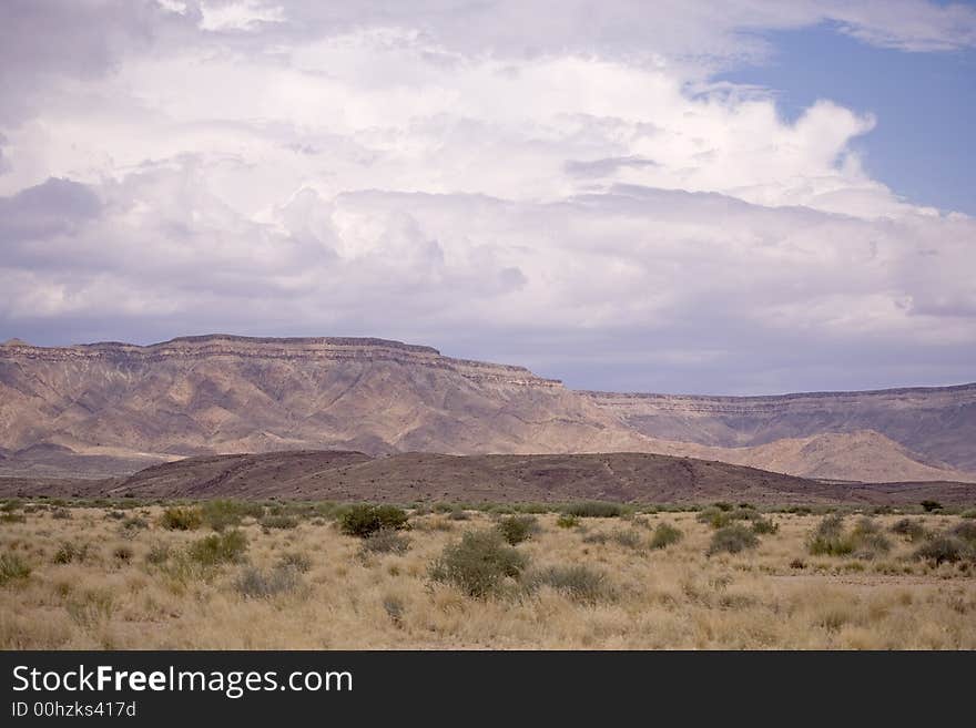 Sand dunes in Africa, desert