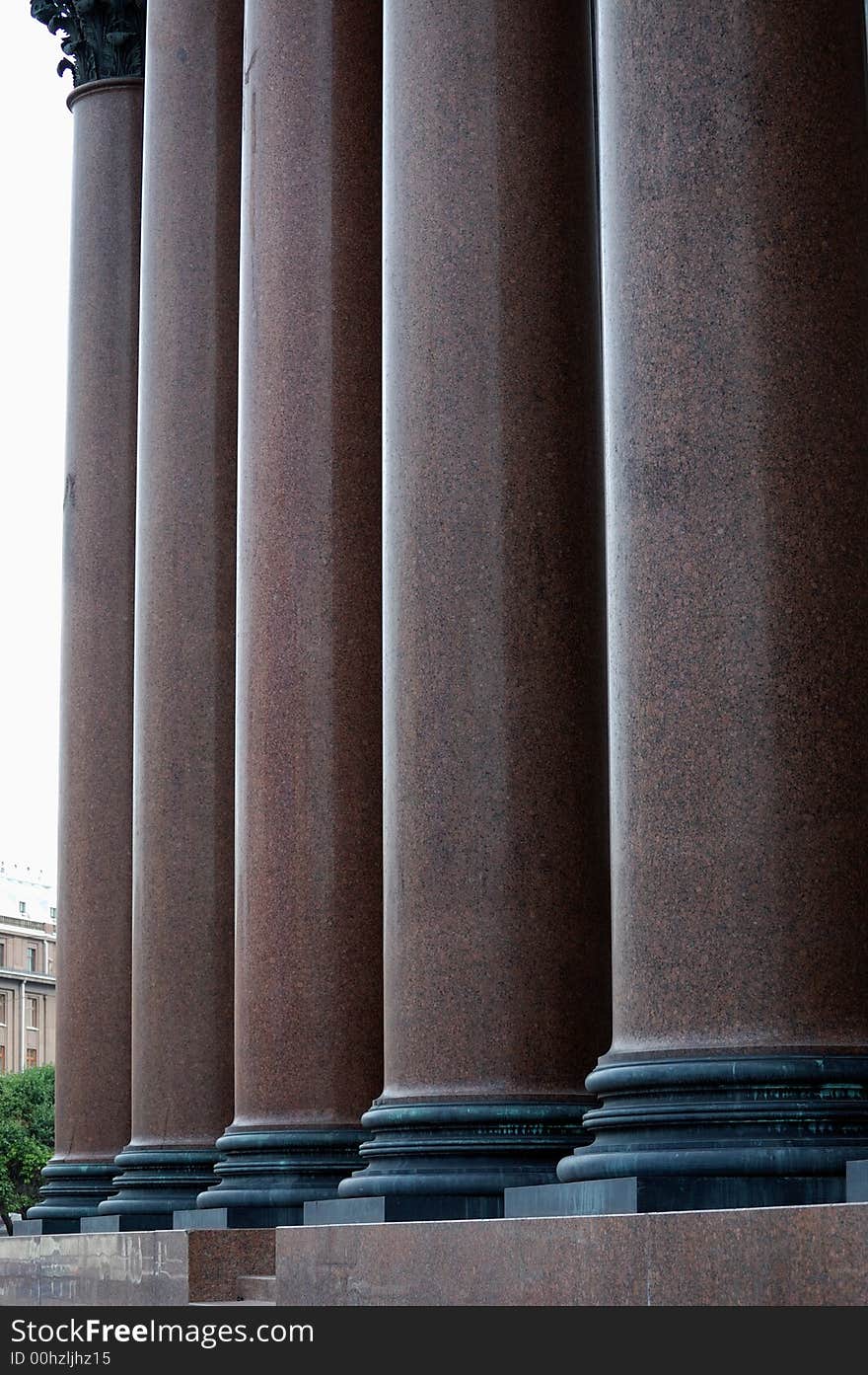 Columns of an old cathedral