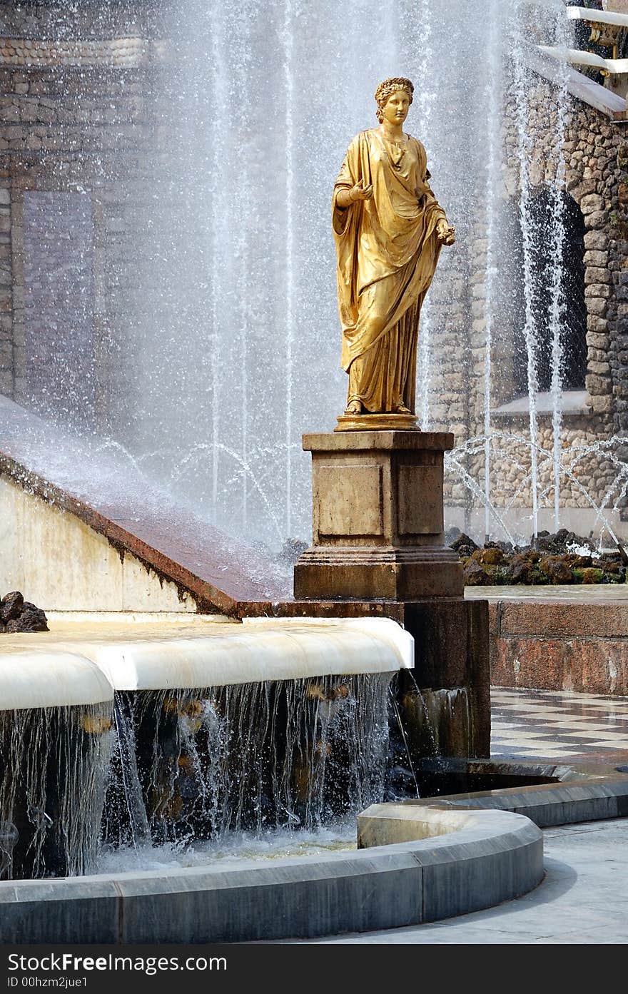 Fountains in the old park