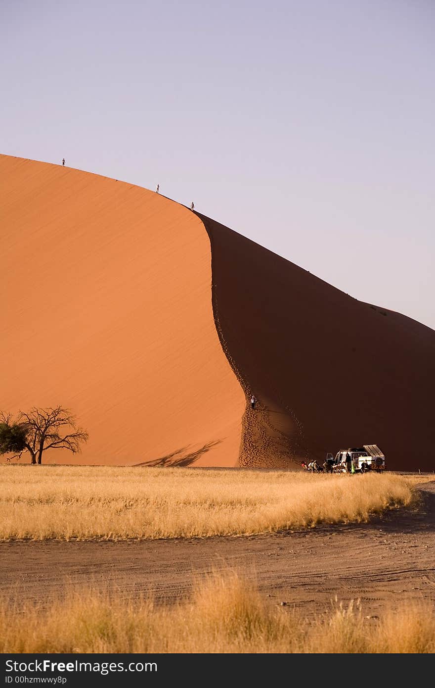 Sand dunes in Africa, desert