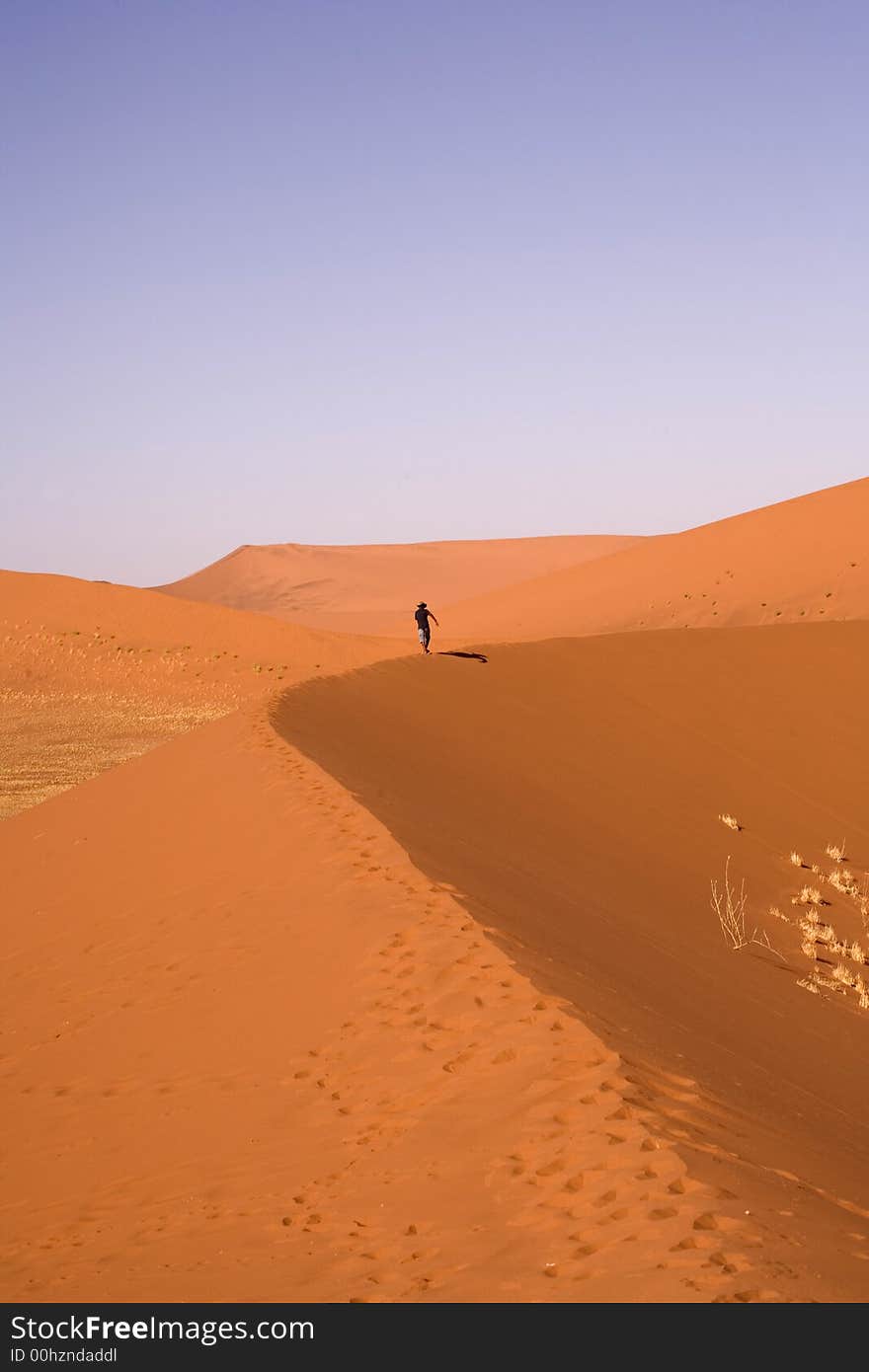 Sand dunes in Africa, desert