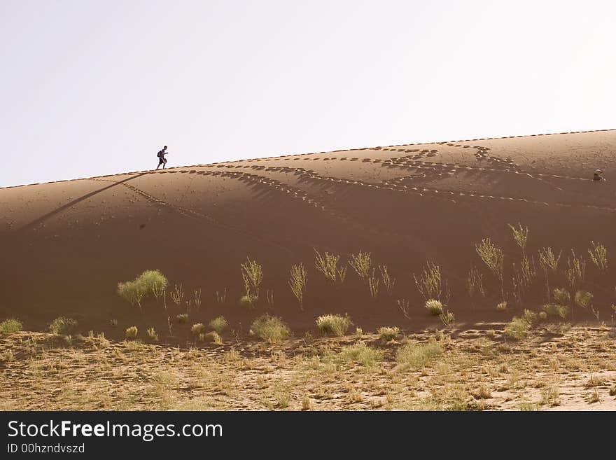 Sand dunes in Africa, desert