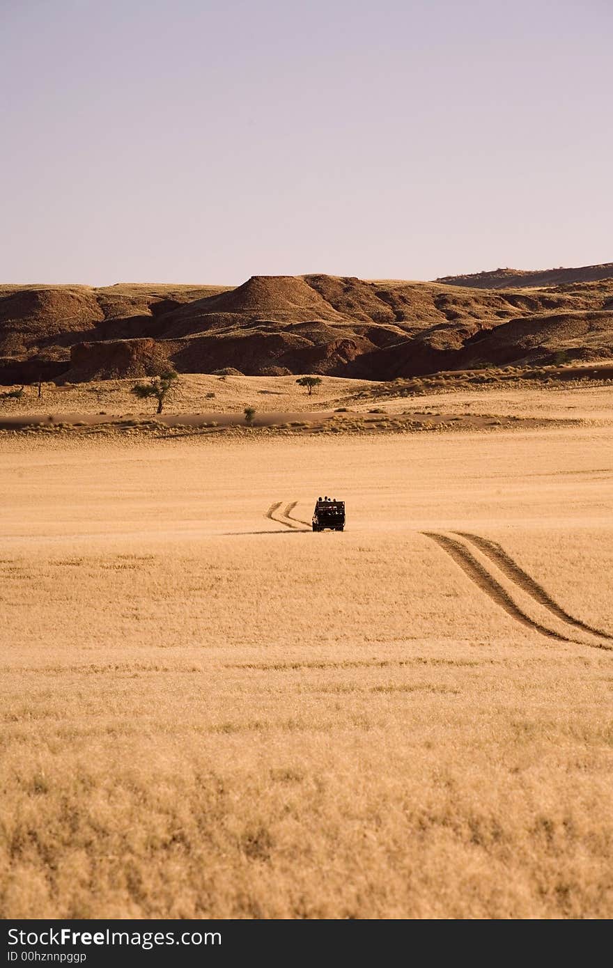 Sand dunes in Africa, desert