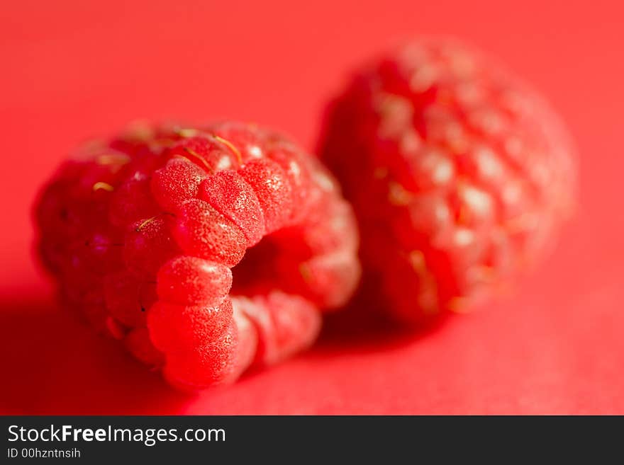 Close up of a raspberry