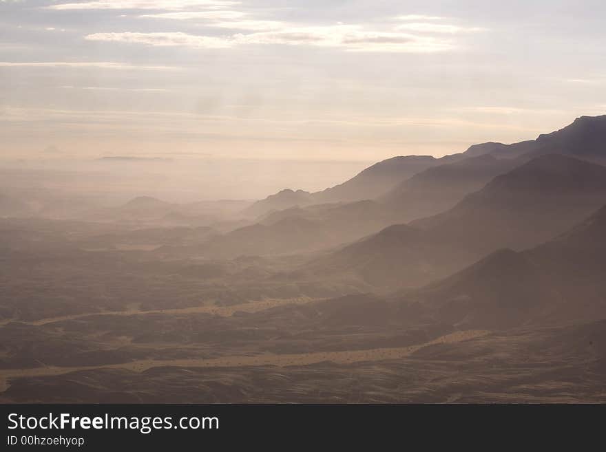 Sand dunes in Africa, desert