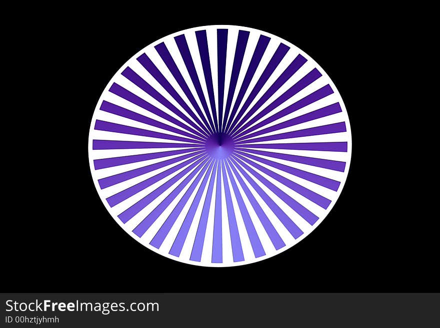 A circle targeted and designed in a black background. A circle targeted and designed in a black background