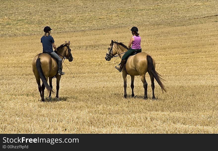 Two Riding Women