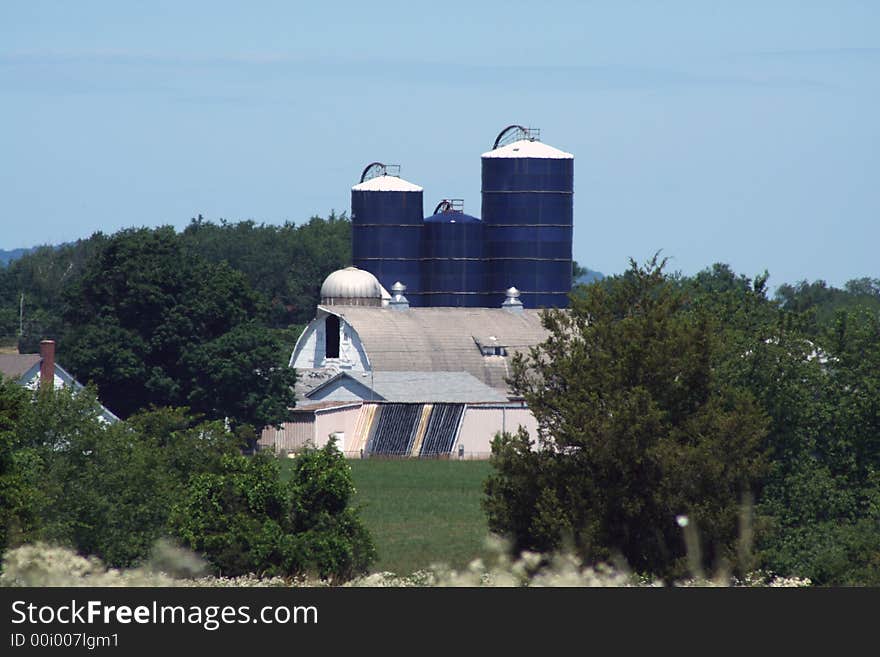 Barn and Silos