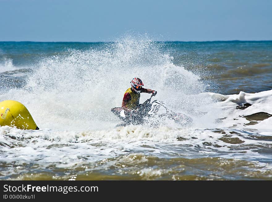 Extreme  jet-ski watersports