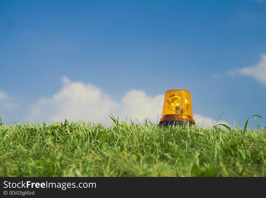 Alarm signal in grass