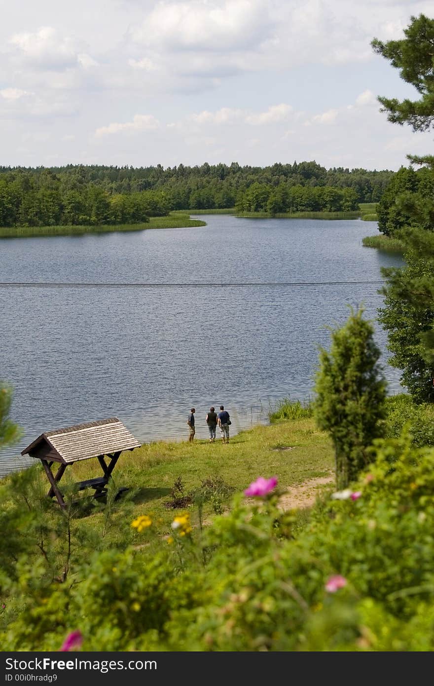 Rest above lake