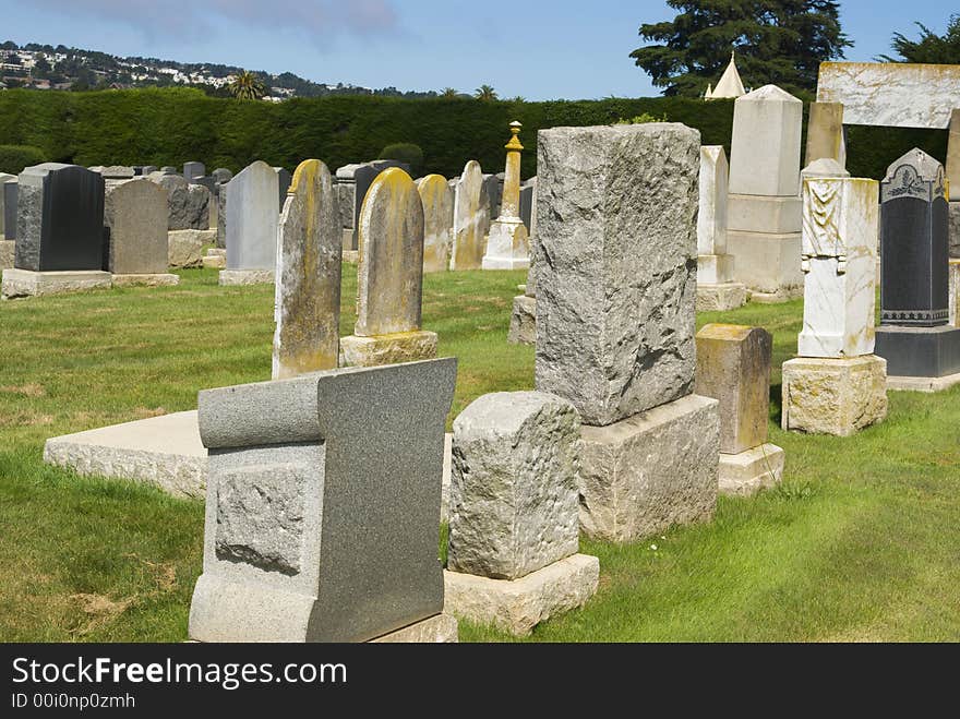 Old Jewish cemetery - tombstone perspective