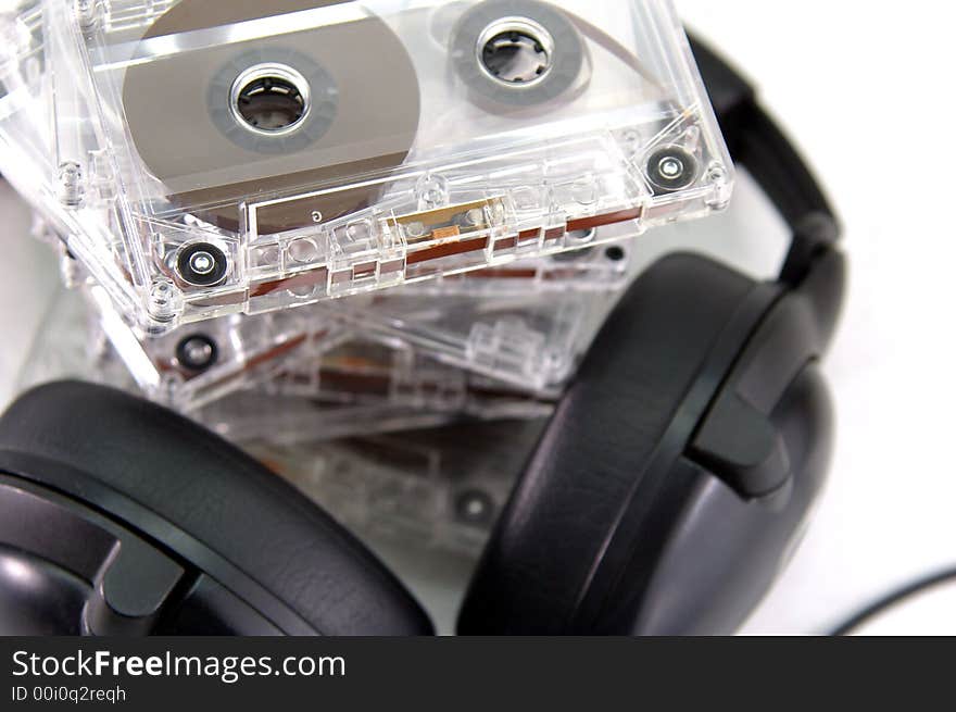 Cassettes and headphones