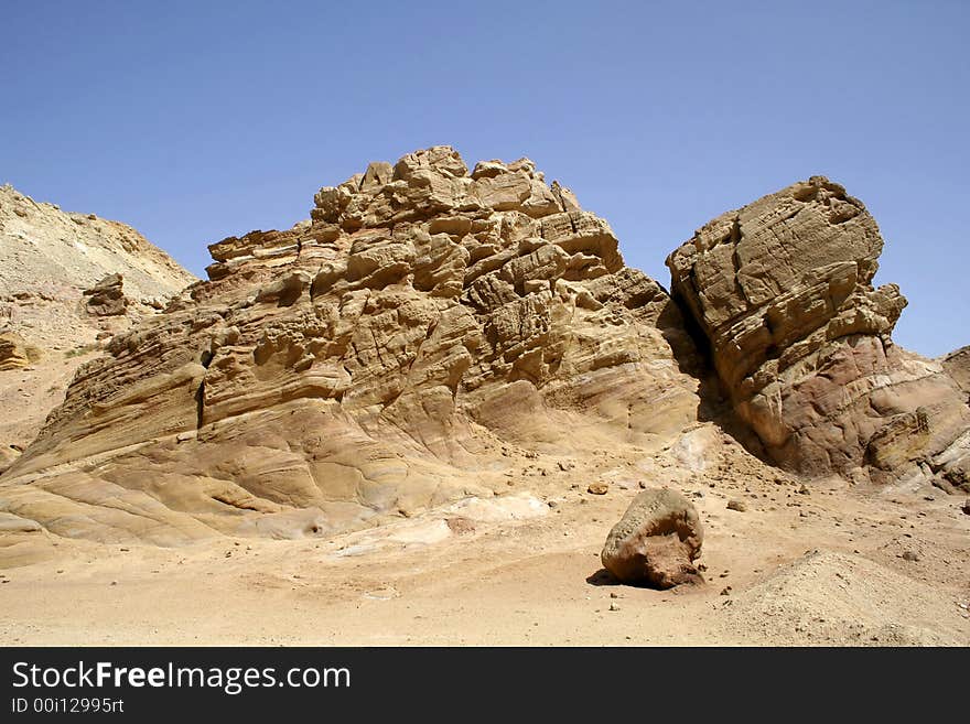 Dry desert in red sea region