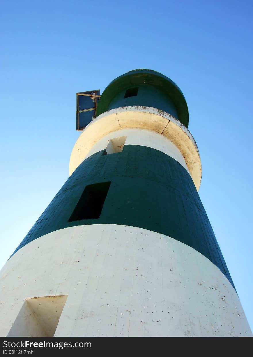 Photo from a Portuguese lightouse taken from the low place. Photo from a Portuguese lightouse taken from the low place