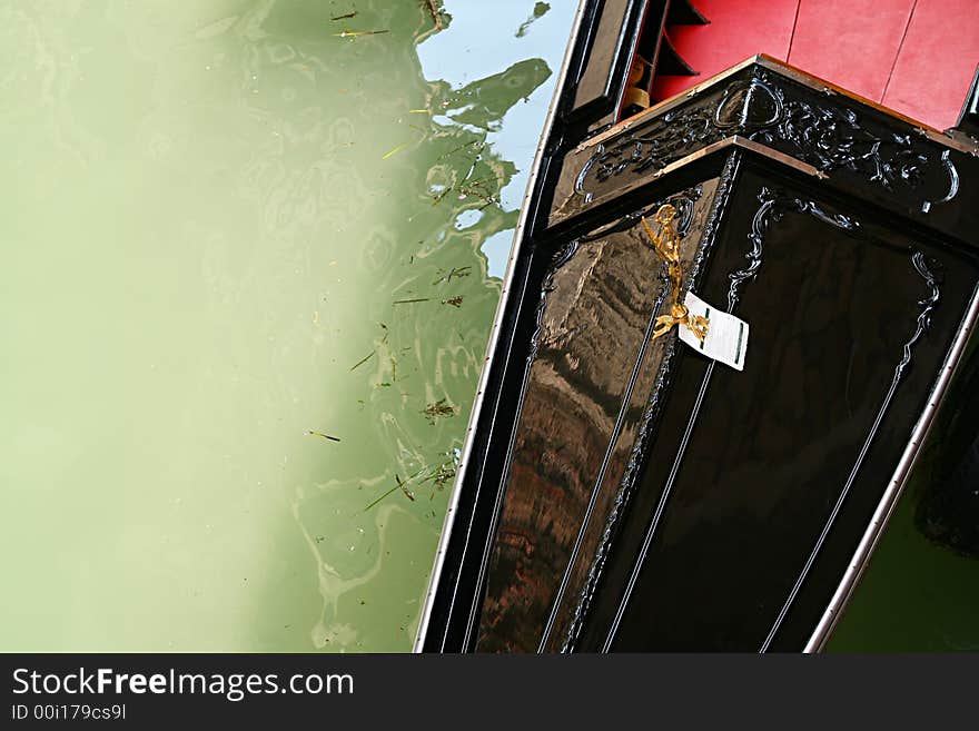 Gondola in Venice canal