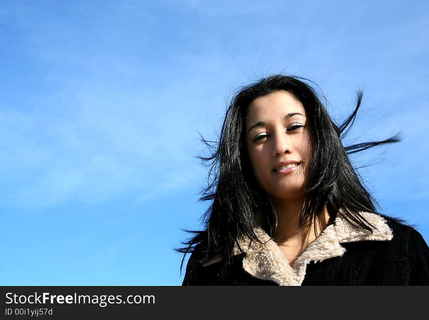 Digital photo of a young in Montevideo. Digital photo of a young in Montevideo.