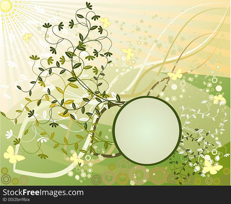 Abstract art design floral background. Abstract art design floral background