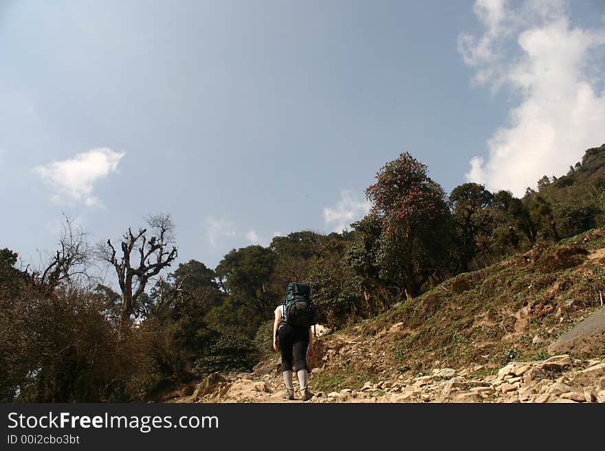 Himalaya Trekking in the Annapurna Region. Himalaya Trekking in the Annapurna Region