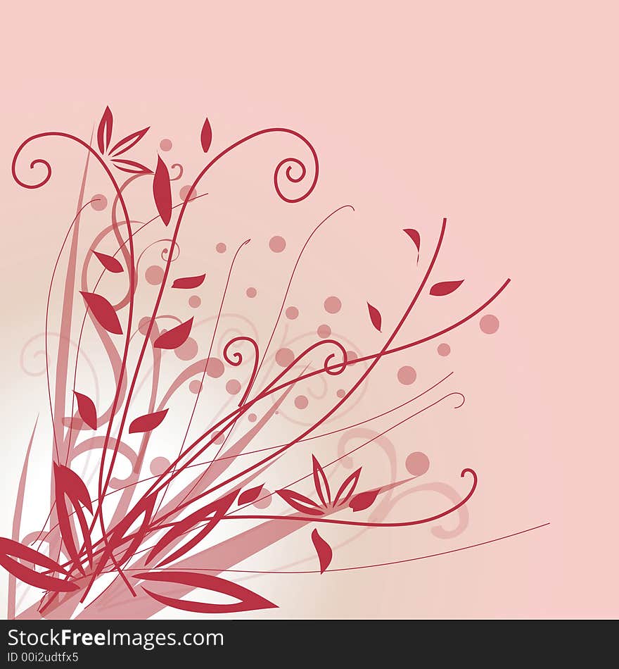 Ornate floral background - additional ai and eps format available on request