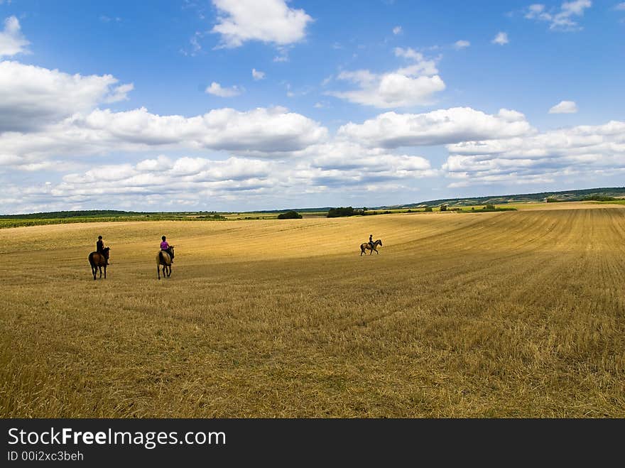 Three riders