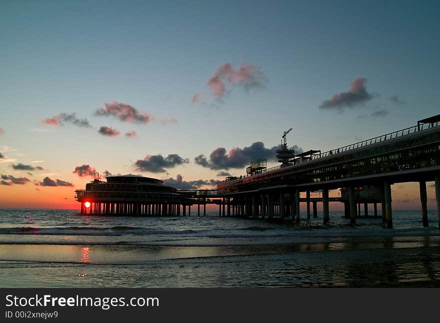 Cityscape on dutch seaside in scheveningen. Cityscape on dutch seaside in scheveningen