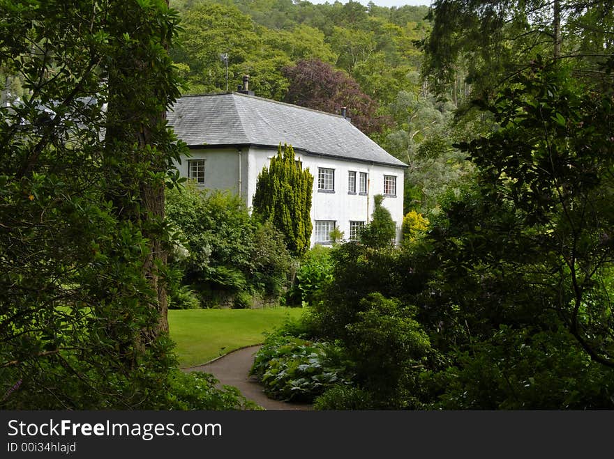 House at Inverewe Garden, Sutherland, NW Scotland