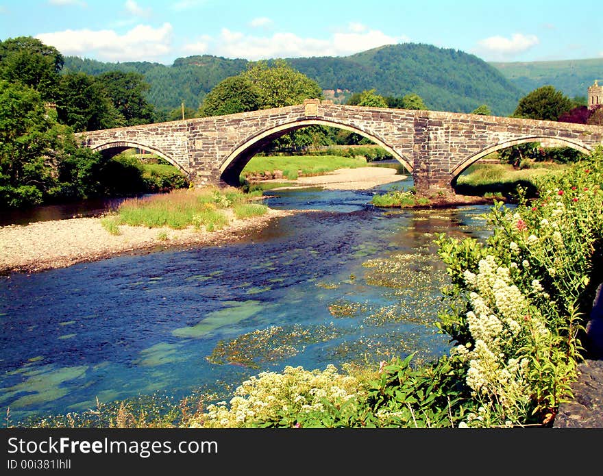 The 16th century bridge is so narrow as to allow single file traffic only. The 16th century bridge is so narrow as to allow single file traffic only