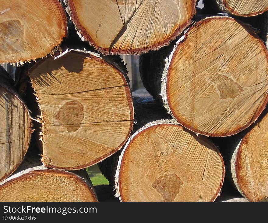 Photo of the circle wood cutting