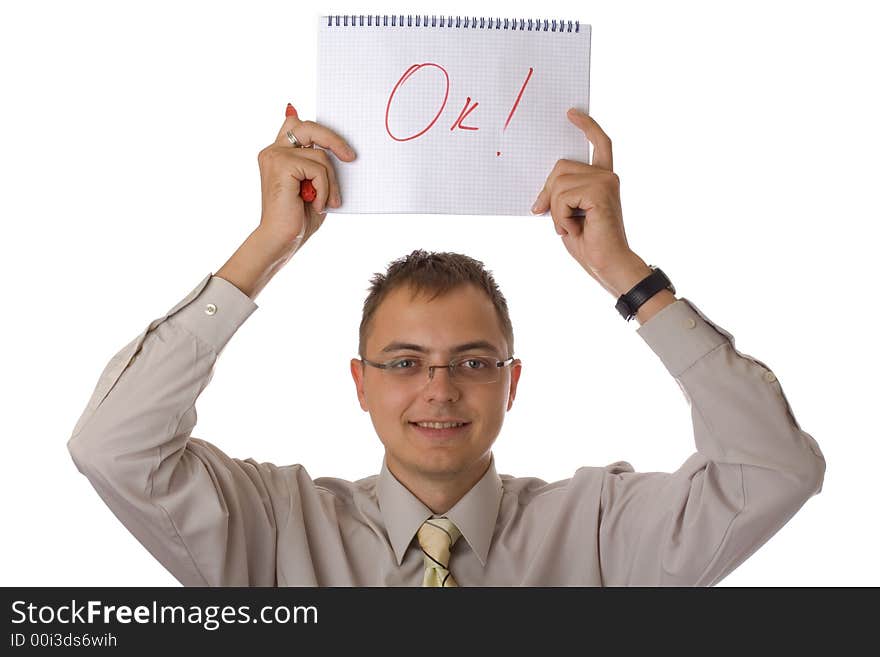 Businessman With Notebook