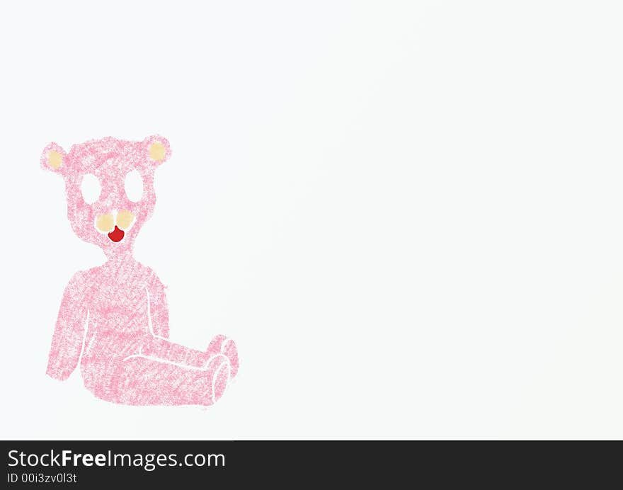 Illustration with Taddy Bears, different colors. Illustration with Taddy Bears, different colors