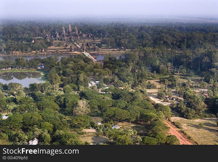 Angkor Wat Aerial View