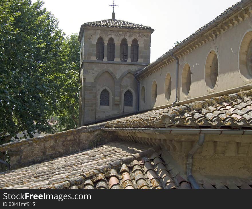 Church Below Carcassonne