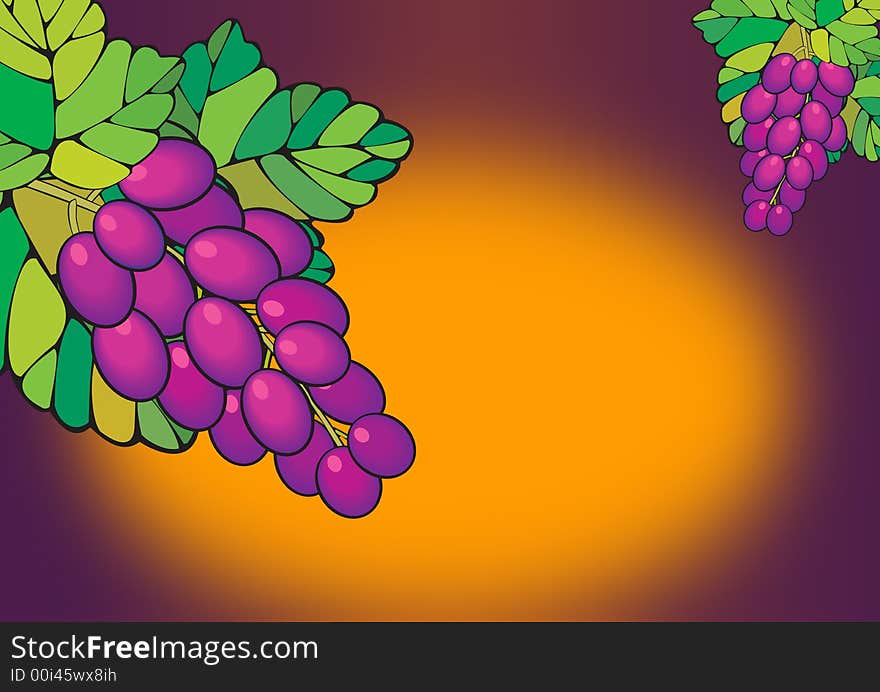 Purple Grapes Poster