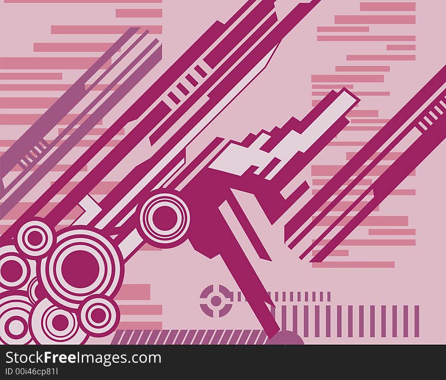 Abstract technical background in purple and rose colors. Abstract technical background in purple and rose colors.