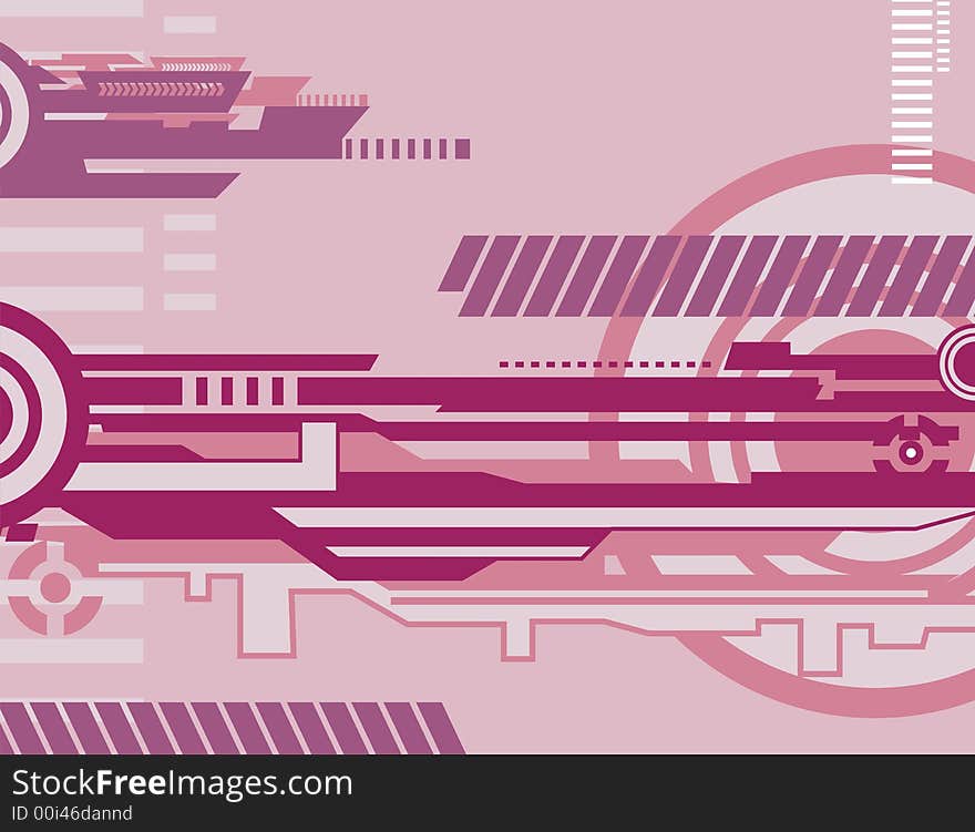 Abstract technical background in purple and rose colors. Abstract technical background in purple and rose colors.