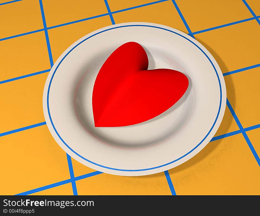 Heart In A Plate