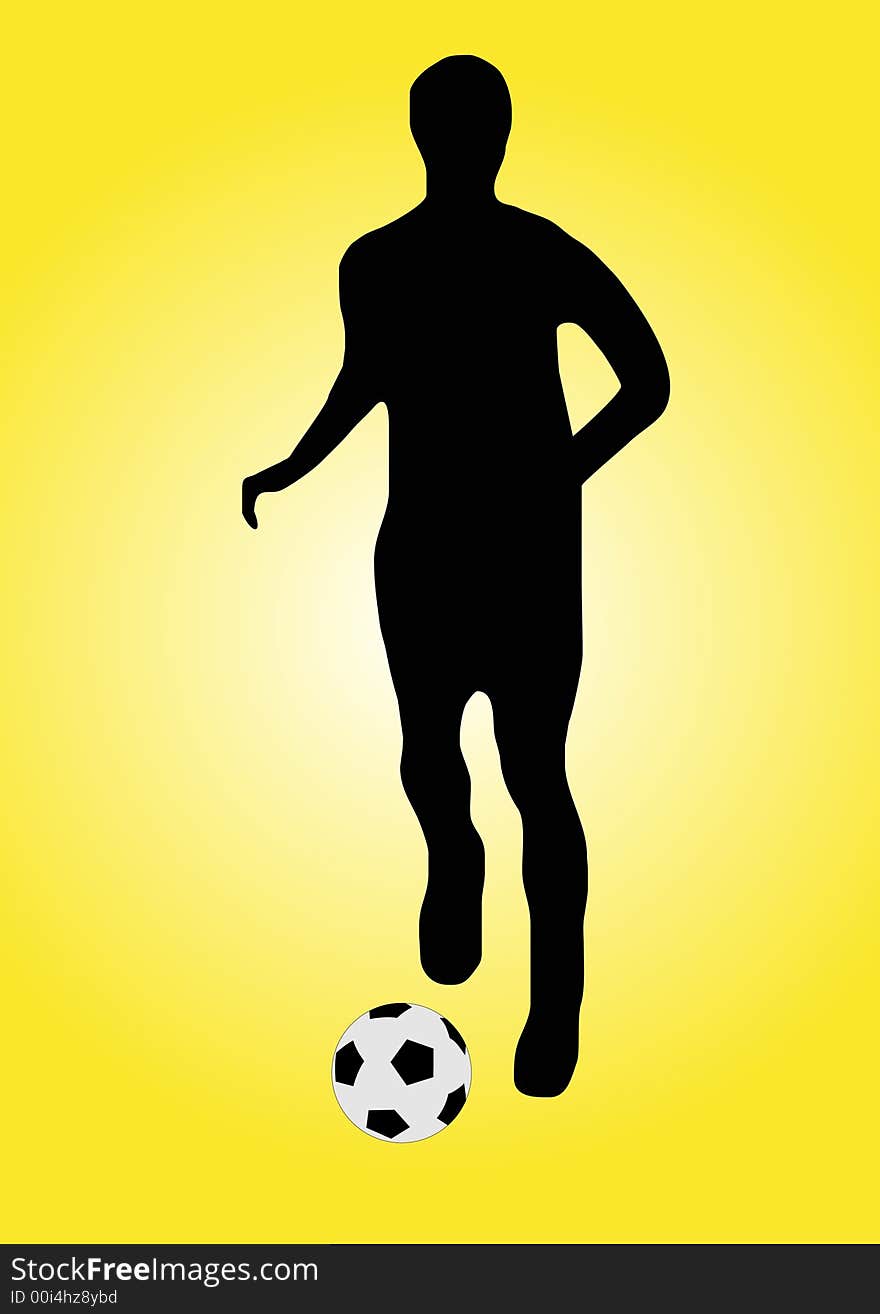 Soccer player running