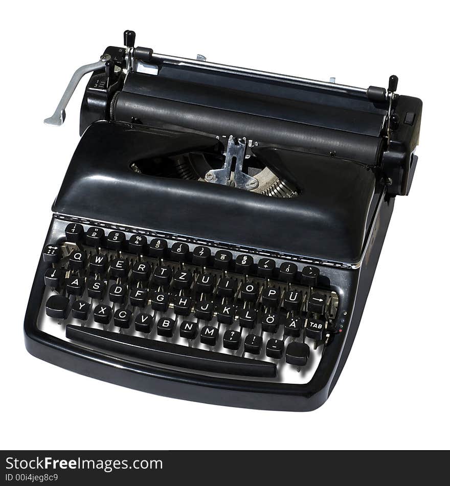 Photo of an antique Typewriter.