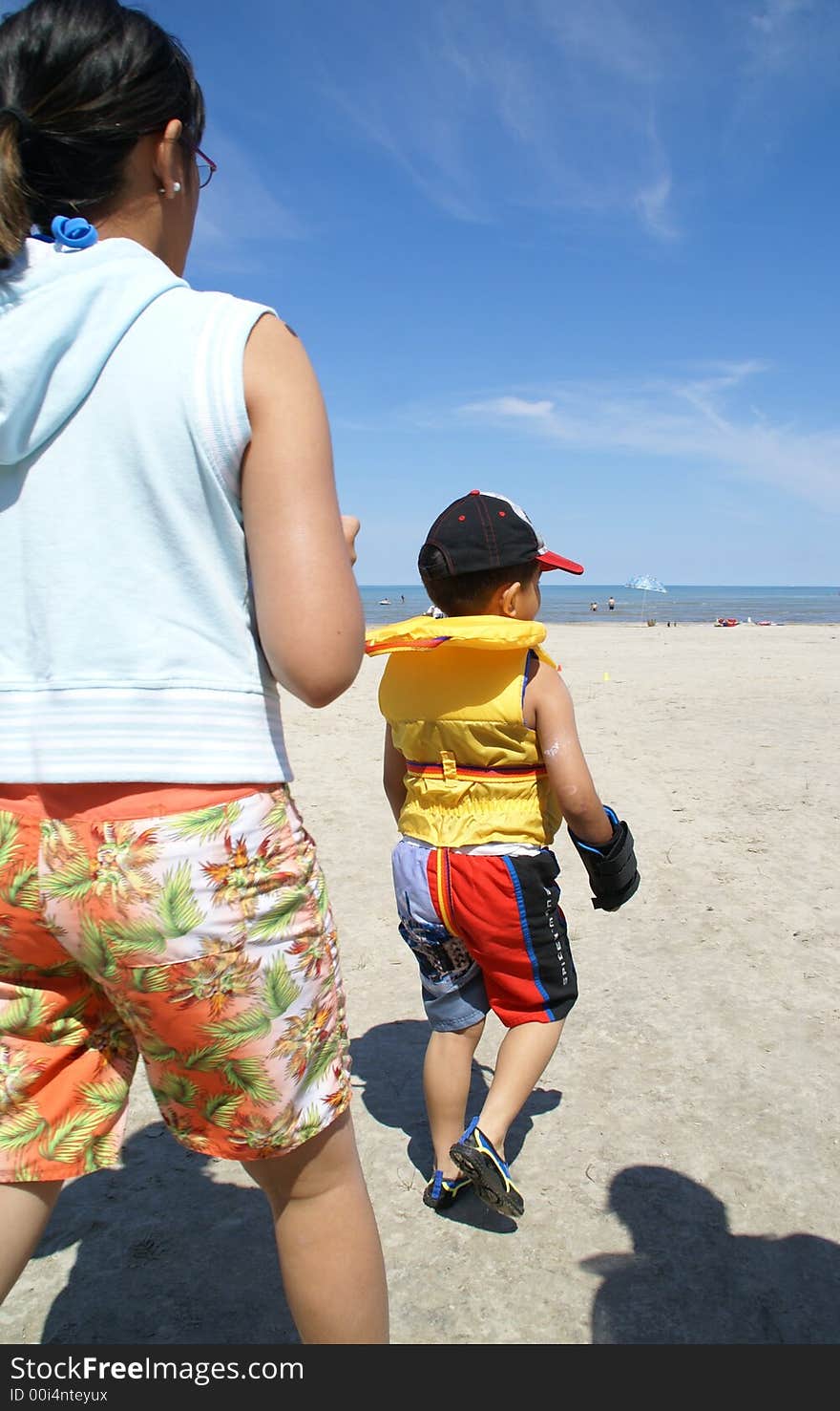 Photo of a nice beach and people. Photo of a nice beach and people