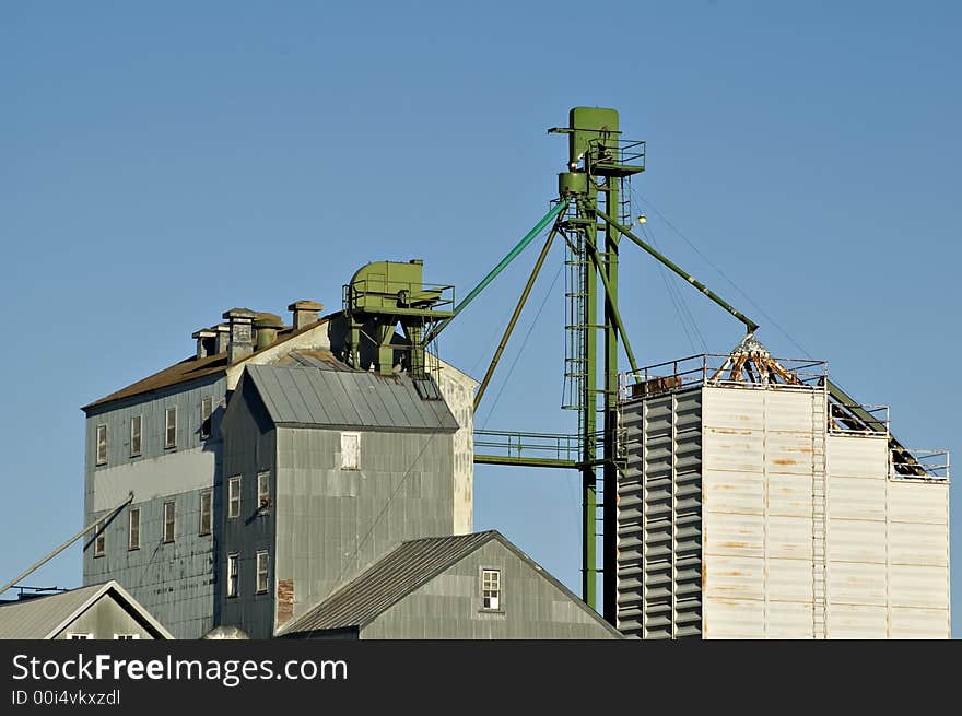 Closeup View Of Grain Elevator