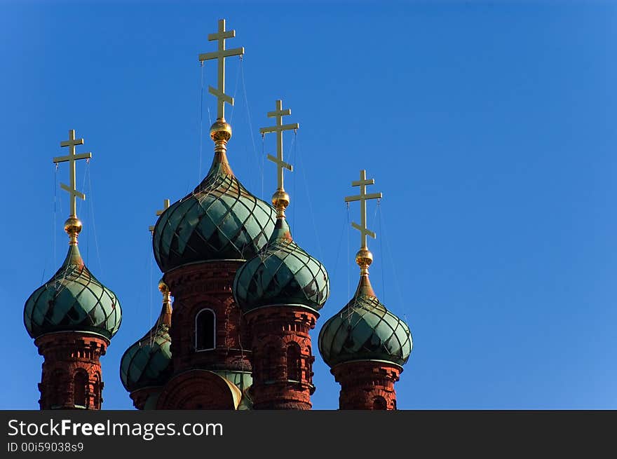 The domes of an orthodox church