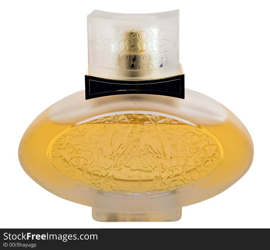 Bottle of perfume, isolated object with clipping path. Bottle of perfume, isolated object with clipping path.