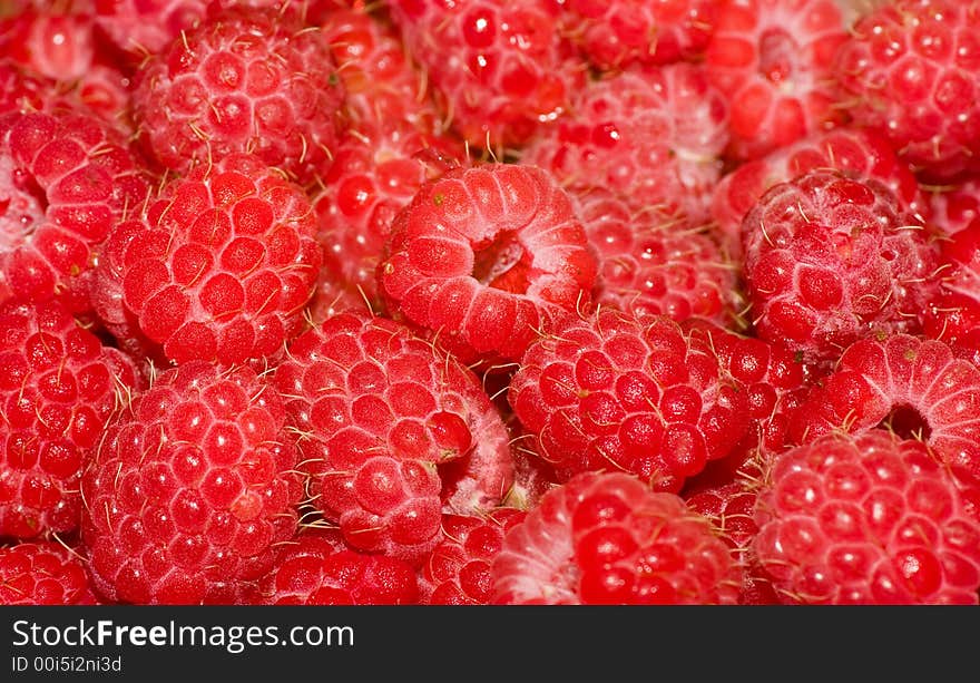 Ripe raspberries